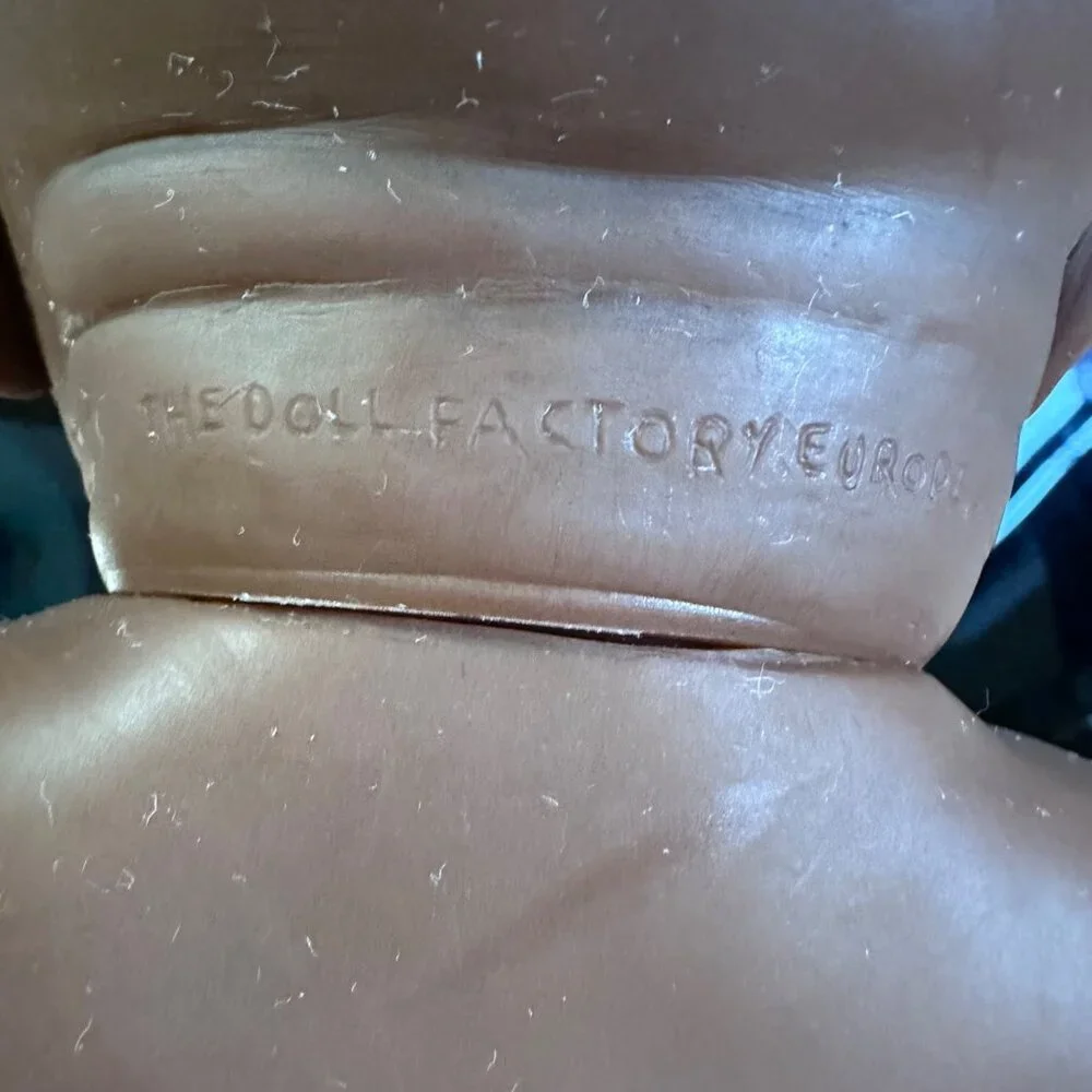 The Doll Factory Europe 15" Realistic African Baby Doll With Detailed Features & - Picture 2 of 9